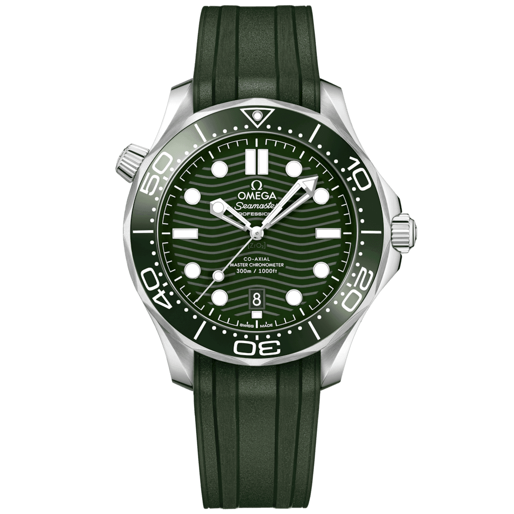 Omega Seamaster Diver 300M 42 mm, steel on rubber strap