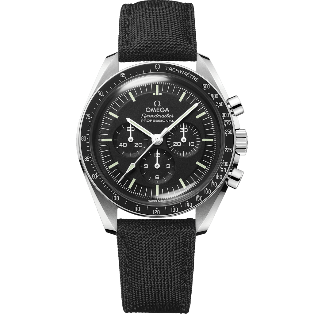 Omega Speedmaster Moonwatch Professional 42 mm, steel on coated nylon fabric strap