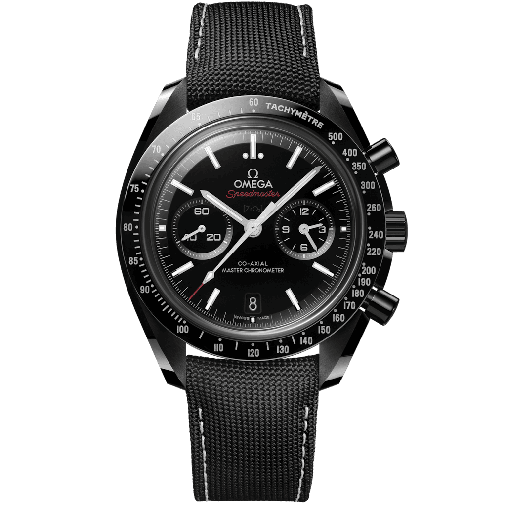 Omega Speedmaster Dark Side of the Moon 44.25 mm, black ceramic on coated nylon fabric strap