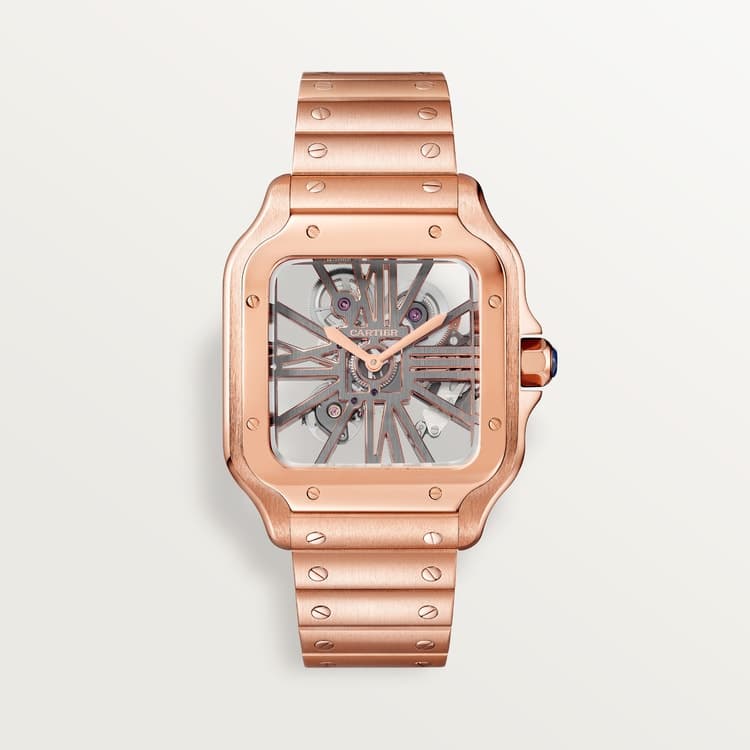Cartier Santos de Cartier skeleton watch