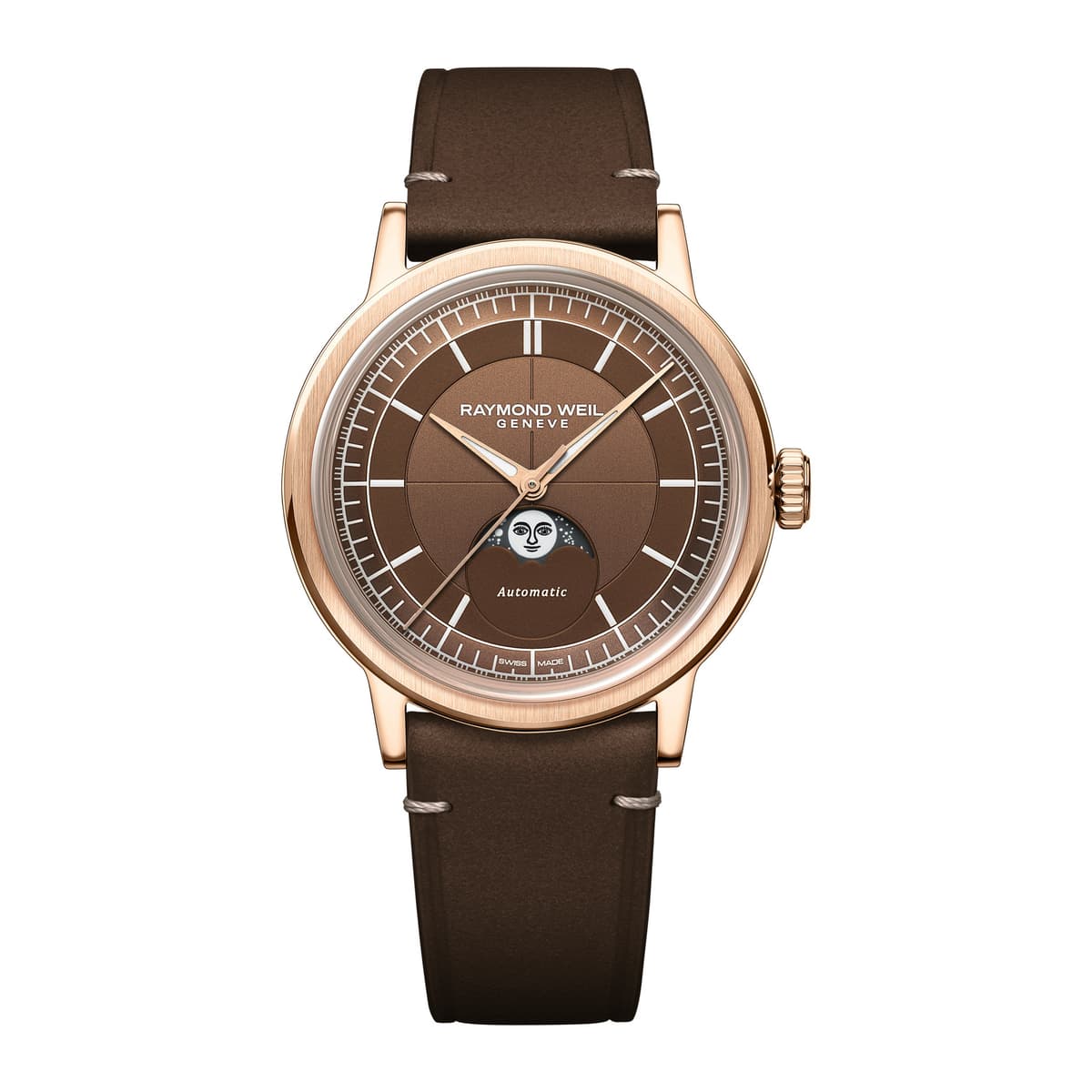 Raymond Weil Millesime Moon Phase Rose Gold PVD
